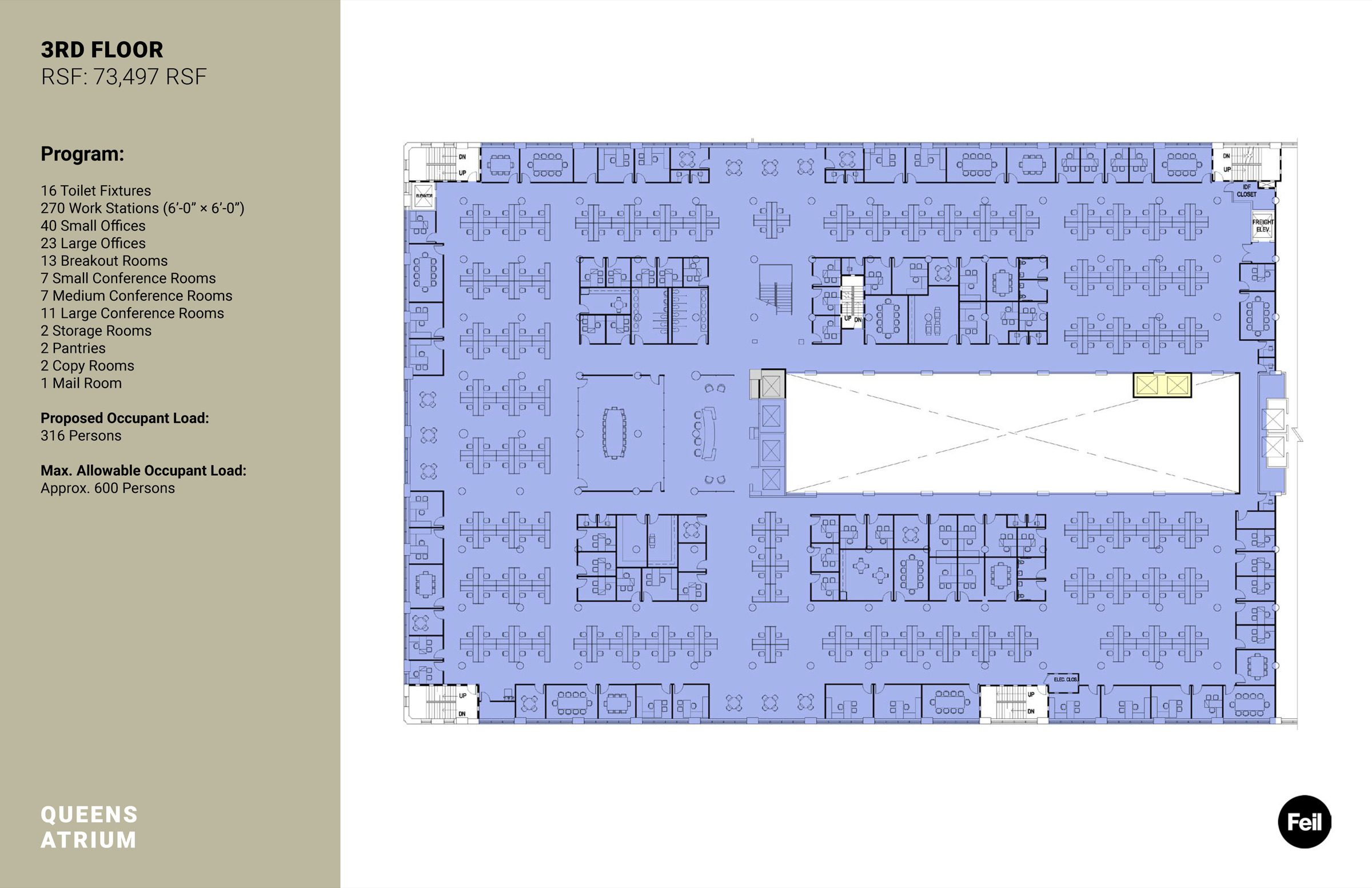 Floor 3 Test Fit Plan