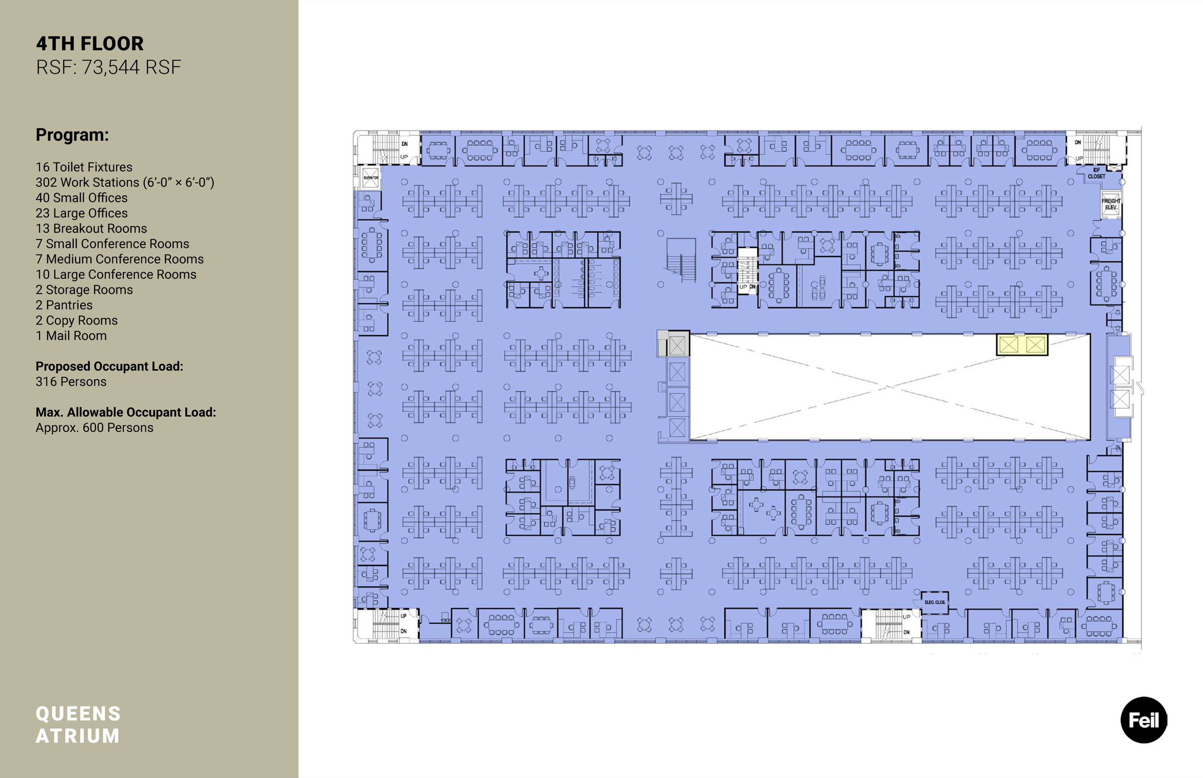 Floor 4 Test Fit Plan